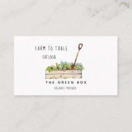 ファームからテーブルへオーガニックのファーム名刺 名刺