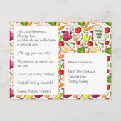 ファームからテーブルへオーガニックビジネスポストカードの作成 ポストカード (裏面)