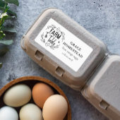 ファームからテーブルチキンエッグカートン ラベル