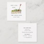 ファームからテーブルフオーガニックァーム スクエア名刺 (正面/裏面)