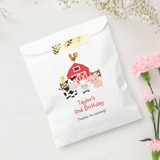 ファームのお気に入りバッグパーソナライズされた（メッセージ付き） フェイバーバッグ (封をした状態)