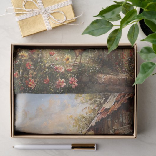 ファームのデコペ絵を描ージの鶏 薄葉紙 (ギフト)