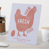 ファームのファーム名を持つ生卵 台座サイン (インサイチュ)