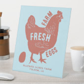 ファームのファーム名を持つ生卵 台座サイン (インサイチュ)