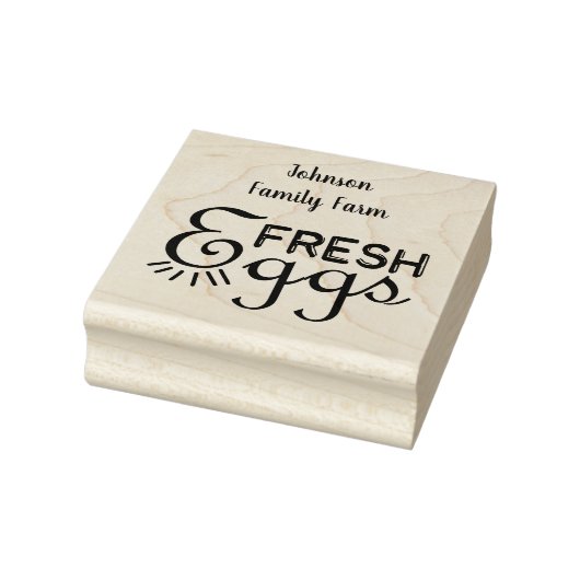 ファームのフレッシュエッグカートンの名前の追加 ラバースタンプ (スタンプ)