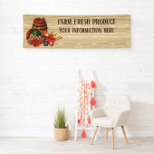 ファームのフレッシュプロデュースの追加文字 横断幕 (インサイチュ)