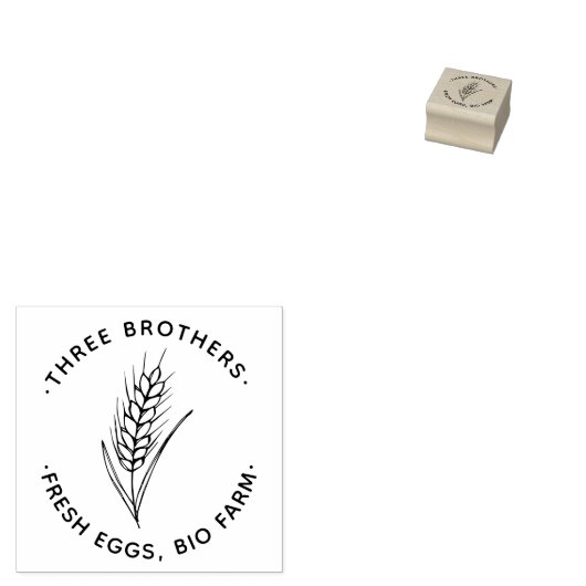 ファームの事業名製品情報ラウンドエッグ ラバースタンプ (押印)