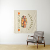 ファームの新鮮な水の色かぼちゃの秋秋 タペストリー (インサイチュ(横))