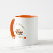 ファームの新鮮な水の色かぼちゃの秋秋 マグカップ (正面左)