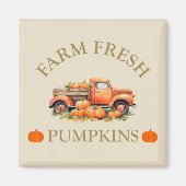 ファームの新鮮な水の色かぼちゃの秋秋 マグネット (正面)