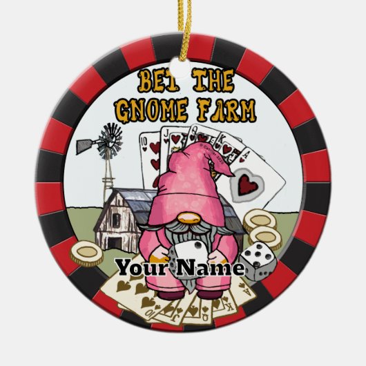 ファームの格言 セラミックオーナメント (正面)