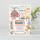 ファームの誕生日パーティーへの招待 招待状 (スタンド正面)