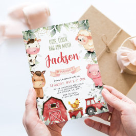 ファームの誕生日パーティーへの招待 招待状