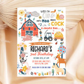 ファームの誕生日パーティーへの招待 招待状