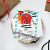 ファームの誕生日パーティーへの招待 招待状