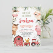 ファームの誕生日パーティーへの招待 招待状 (スタンド正面)