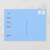 ファームの誕生日パーティーをパーソナライズ インビテーションポストカード (裏面)