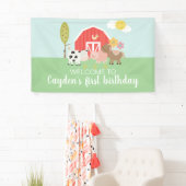 ファームの誕生日パーティー歓迎の看板バナー 横断幕 (インサイチュ)