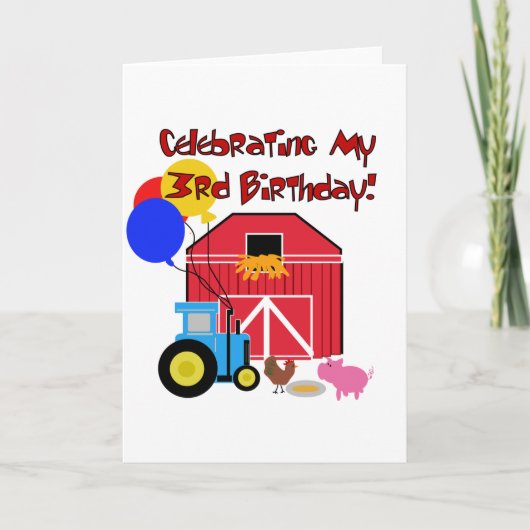 ファームの誕生日Tシャツとギフト カード (正面)