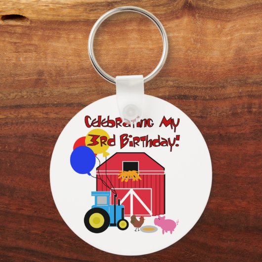 ファームの誕生日Tシャツとギフト キーホルダー (正面)