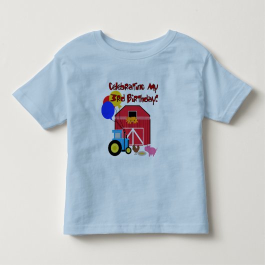 ファームの誕生日Tシャツとギフト トドラーTシャツ (正面)