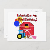 ファームの誕生日Tシャツとギフト ポストカード (正面/裏面)