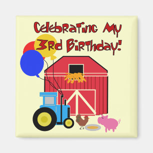 ファームの誕生日Tシャツとギフト マグネット