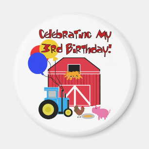 ファームの誕生日Tシャツとギフト マグネット