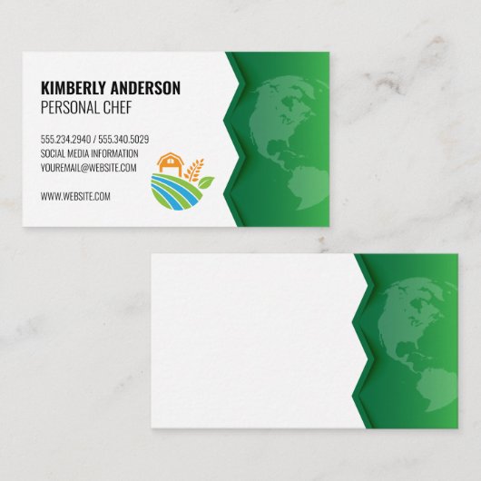 ファームアイコン |グリーンアース 名刺 (正面/裏面)