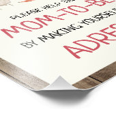 ファームアドレ素朴シー赤ちゃんシャワーサイン フォトプリント            (角)