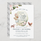 ファームアニマルカントリーシック誕生日パーティー (正面/裏面)