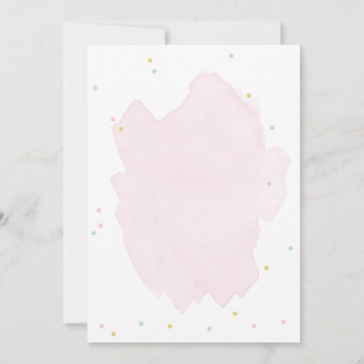 ファームアニマルガールコールパーティー動物誕生日 招待状 (裏面)