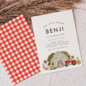 ファームアニマルキッズ農家1st誕生日パーティー 招待状