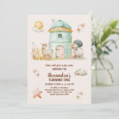 ファームアニマルキッズ農家1st誕生日パーティー 招待状 (スタンド正面)