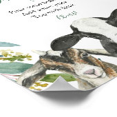 ファームアニマルグリーンリーボーイ桃佐バー標識 ポスター (角)