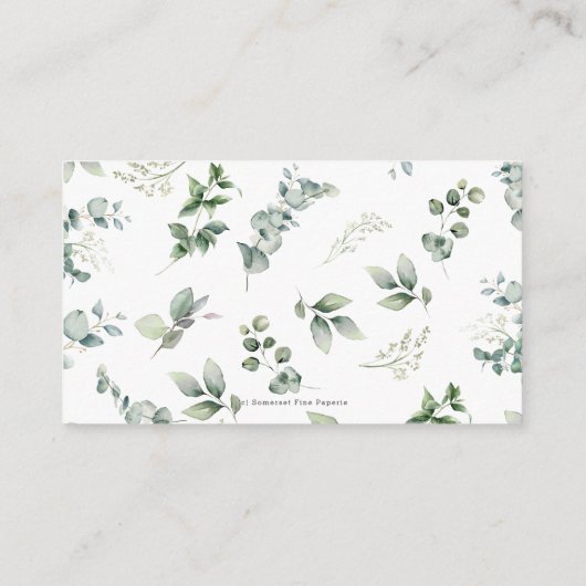 ファームアニマルグリーンリー納屋周囲の庭ベビーおむつラッフル エンクロージャーカード (裏面)