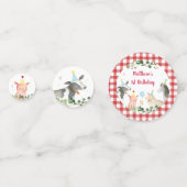 ファームアニマルグリーンリー誕生日 コンフェッティ (正面)