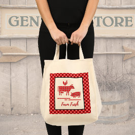 ファームアニマルズバンダナプリント トートバッグ