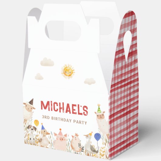 ファームアニマルズパーティーの特典ボックス フェイバーボックス (見開き)