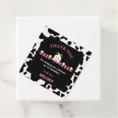 ファームアニマルズピンクカウズ納屋周囲の庭1st誕生日パーティー フェイバータグ (インサイチュ)