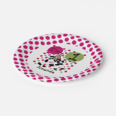 ファームアニマルズピンクカウズ1st誕生日紙プレート ペーパープレート (アングル)