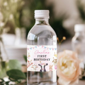 ファームアニマルズピンクガール誕生日 ペットボトルラベル