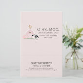 ファームアニマルズピンク誕生日キャンディバーラッパ (スタンド正面)