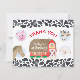 ファームアニマルズレッドバーン誕生日 サンキューカード