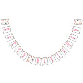 ファームアニマルズ納屋周囲の庭ガールハッピーバースデーバナー バンティングフラッグ (全)