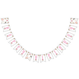 ファームアニマルズ納屋周囲の庭ガールハッピーバースデーバナー バンティングフラッグ