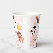 ファームアニマルズ納屋周囲の庭バルーン誕生日パーティー 紙コップ (右)