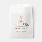 ファームアニマルズ納屋周囲の庭ピンクガール誕生日お気に入りバッグ フェイバーバッグ (正面)