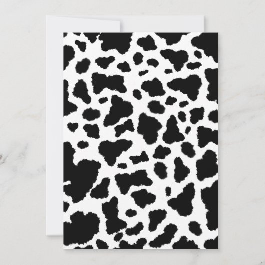 ファームアニマルズ納屋周囲の庭ファーム誕生日招待状 招待状 (裏面)