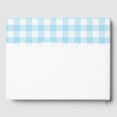 ファームアニマルズ納屋周囲の庭ブルーベビーシャワーゲストブック ゲストブック (裏面)